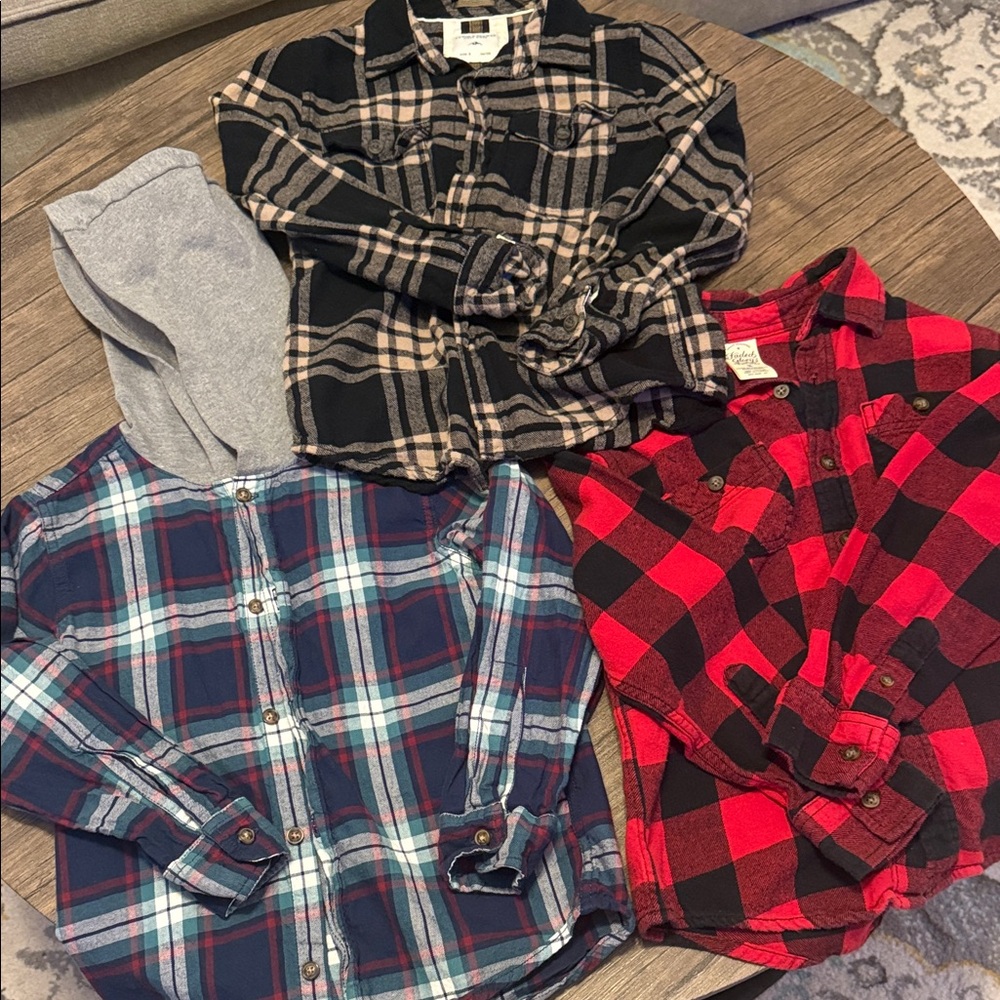 Carter's Red Buffalo Plaid Button-Down Shirt